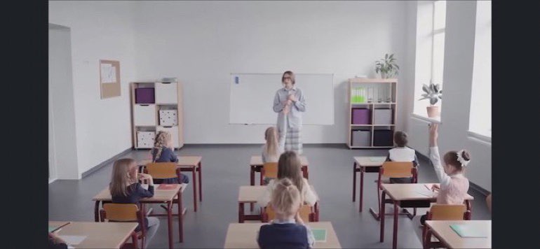 Here’s screenshot from the Minister of Education’s latest video promoting the proposed legislation… 9 students… no visible diversity… Do they really think this is what Saskatchewan classes look like?