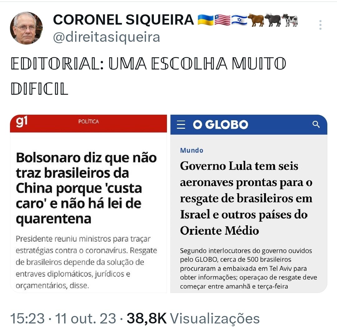<a href="/FlavioBolsonaro/">Flavio Bolsonaro</a> SÓ COMPARANDO