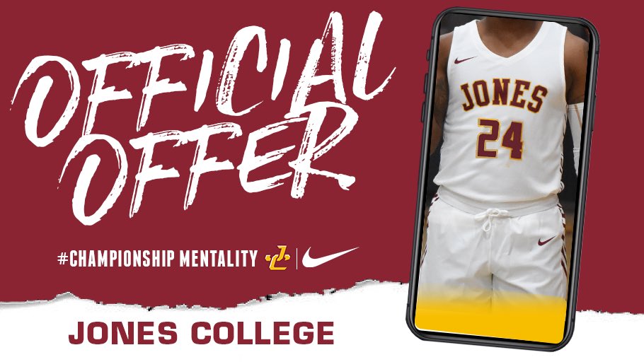 Blessed to receive an offer from Jones college #AGTG <a href="/coachmealer/">Newton Mealer 🏀</a> <a href="/coach_shortt/">Trent Short</a> <a href="/CCoachspoon/">Clarence Weatherspoon</a> <a href="/Coach__Smiley/">K.Nixon</a> <a href="/JC_BobcatsMBK/">Jones Men’s Basketball</a>