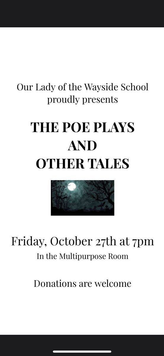 MrsNewellMusic's tweet photo. We are getting excited to share our Fall production!  @olwschoolAH #onenightonly #nevermore #puppies #bestfriendsforever https://t.co/zKt7ifiPy1