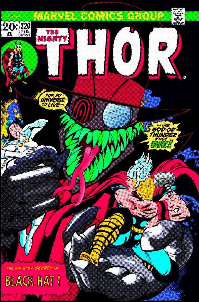 YomarValle2's tweet photo. ¡The mighty Thor vs Black Hat!
⚡🔨🎩
#Marvel #MarvelComics #Thor #MarvelStudios #marvelthor #themightythor #jackkirby #BlackHat #Villainous #Villains #villainousfanart #cartoonfanart #fanart #drawings #comics #comicsfanart #Fanarts https://t.co/GM4G5C8wHa