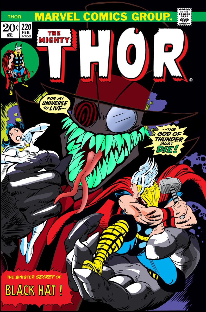 YomarValle2's tweet photo. ¡The mighty Thor vs Black Hat!
⚡🔨🎩
#Marvel #MarvelComics #Thor #MarvelStudios #marvelthor #themightythor #jackkirby #BlackHat #Villainous #Villains #villainousfanart #cartoonfanart #fanart #drawings #comics #comicsfanart #Fanarts https://t.co/GM4G5C8wHa