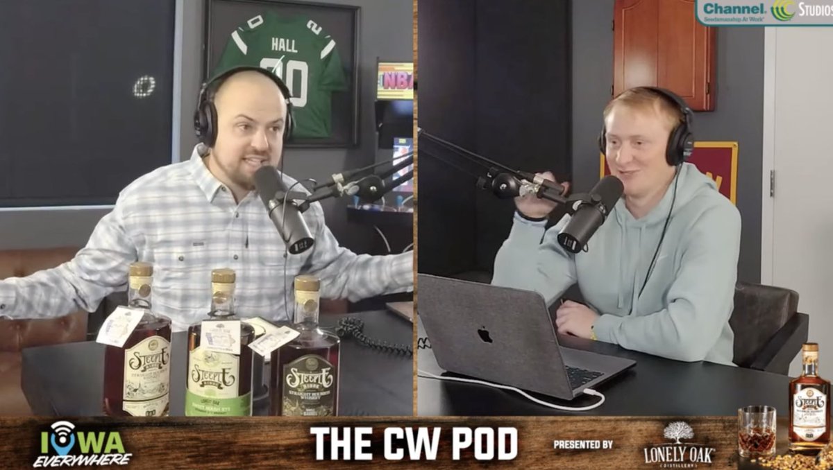 CW Pod: <a href="/ChrisMWilliams/">Chris Williams</a> sat down with Intern <a href="/AidenJWyatt/">Aiden Wyatt</a> to not only help him pass one of his classes, but give him some life advice. Presented as always by our friends at <a href="/LonelyOakDistil/">Lonely Oak Distillery</a> from the <a href="/iowa_channel/">Iowa Channel</a> Studios!

🎙️bit.ly/3rK8kuP