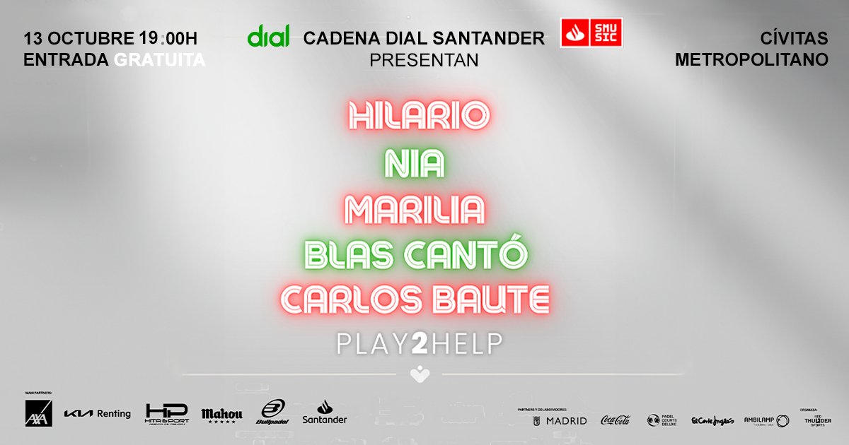 ellarguero's tweet photo. 📻🎾 Saludamos a @JuanfranT20 para hablar sobre el evento de pádel solidario más grande del mundo #Play2Help
🙌 Es un evento histórico, organizado por @RThunderSports y por la Fundación Atlético de Madrid
🔝 Una competición solidaria que une música, deporte... https://t.co/dB5xpN4W0I