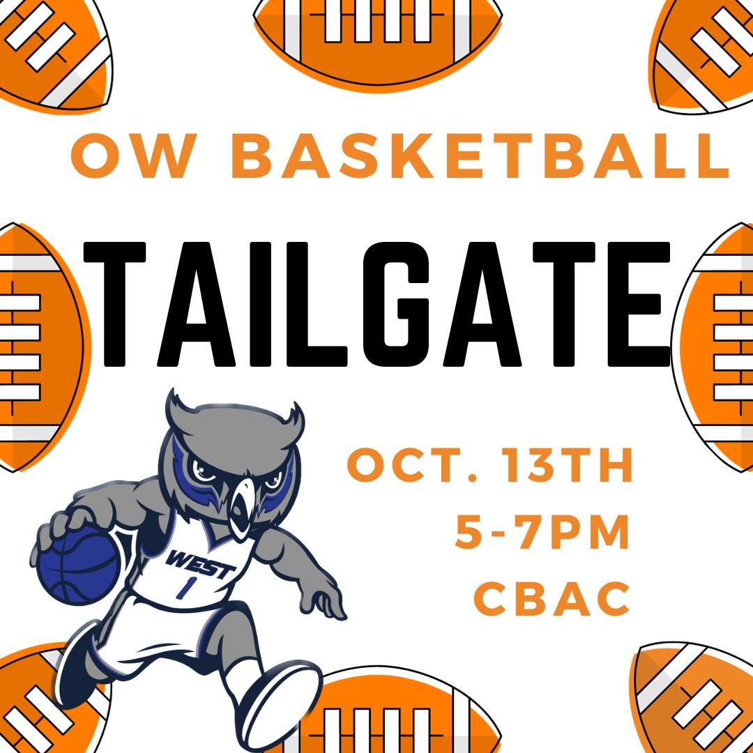 OWBBCOfficial's tweet image. Just around the corner...We can't wait to see all the basketball families and athletes (current and prospective) at the OW Basketball Tailgate on Friday!
$5 for Adults and Students/Athletes are FREE. 

RSVP: docs.google.com/forms/d/e/1FAI…
Donations: signupgenius.com/go/10C0C4FABA6…
