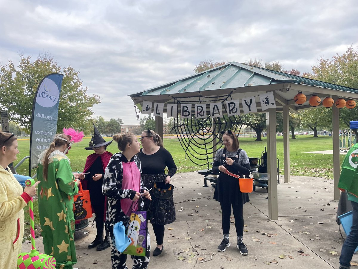 Excellent weather and terrific crowd for Delta Township’s Halloween trick or treat trail at Sharp Park