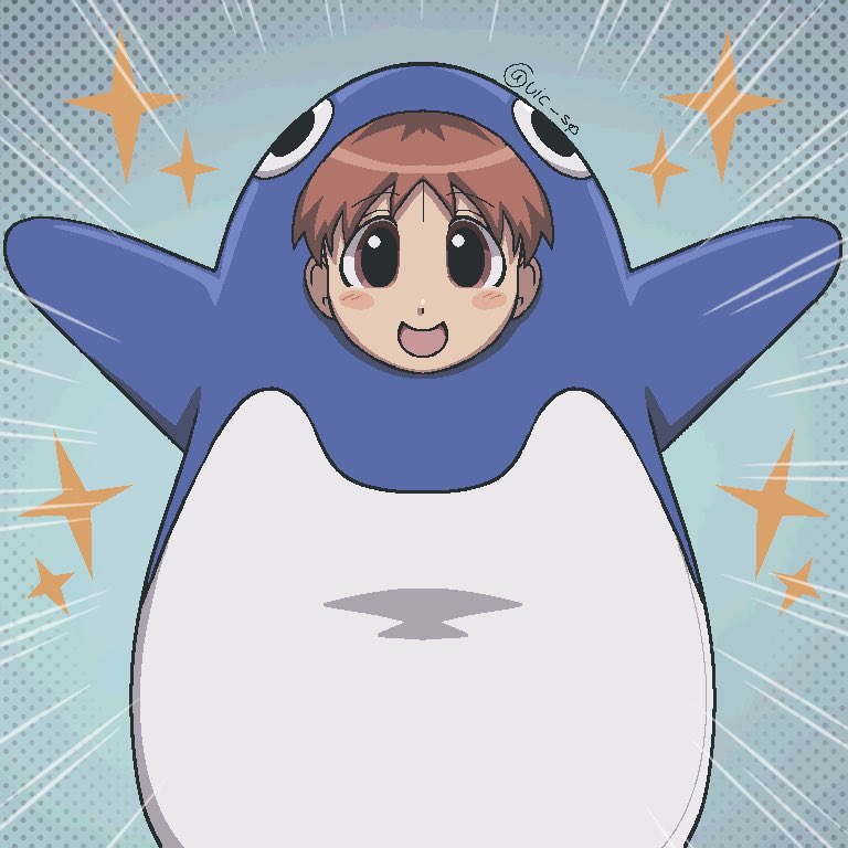 vic_pug1's tweet photo. Pingüinito🐧🐧#azumangadaioh #digitalart https://t.co/EFSPtqsYxw