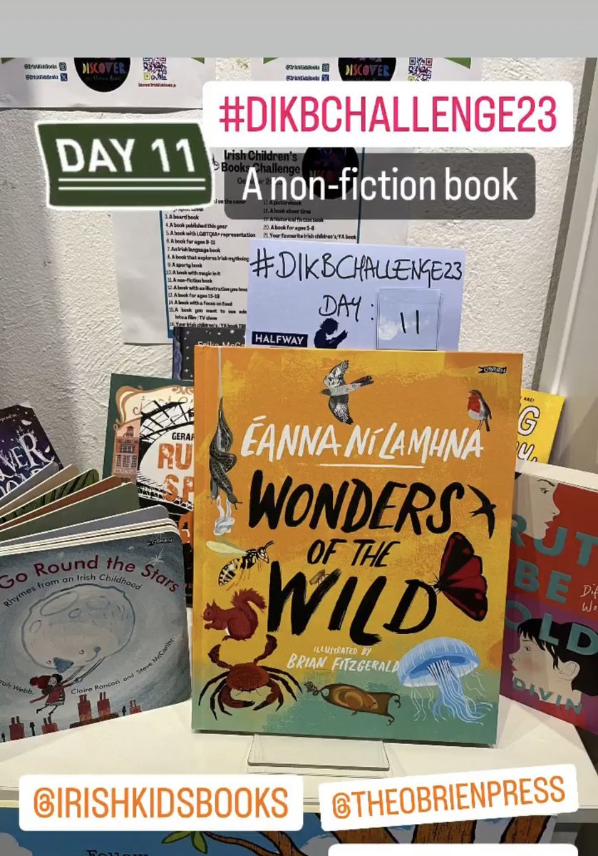 Day 11 #DIKBChallenge23: a non-fiction book - Wonders of the Wild by #eannanilamhna - a beautiful book exploring nature. 
#DiscoverIrishKidsBooks