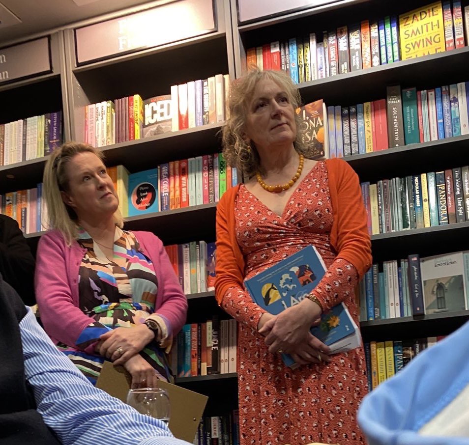 Two editors, @sarahwebbishere & myself @lucindajwriter listening enthralled to the poets who read from our book #IAmTheWindBook and made the launch this evening so special! Thanks to @jane_janeclarke @rurooie Áine Ní Ghlinn, Dave Lordan and Nessa O’Mahony. #LittleIslandBks