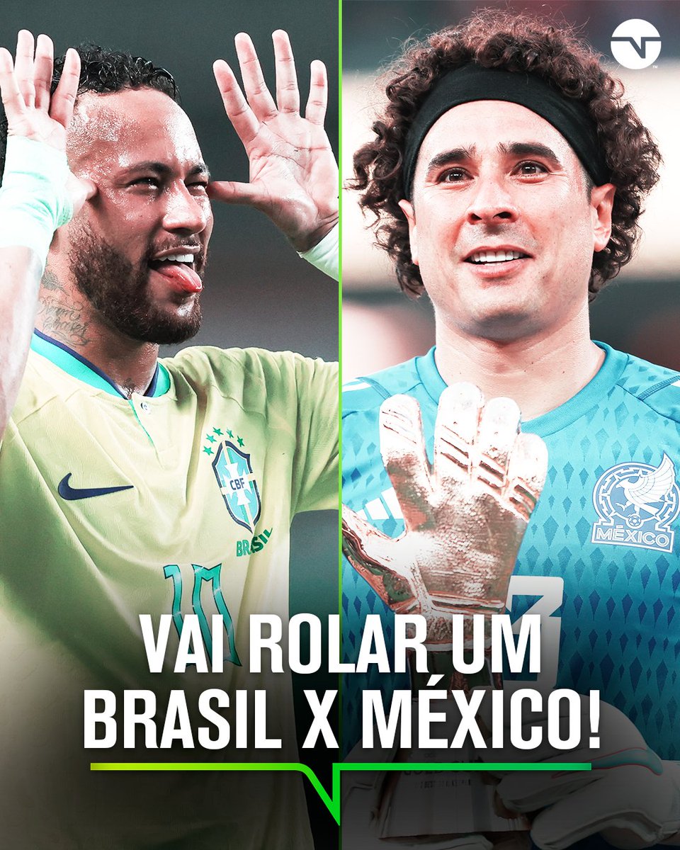 TNTSportsBR's tweet photo. SIMPLESMENTE O MAIOR PESADELO DA NAÇÃO BRASILEIRA NA NOSSA FRENTE: OCHOA! VAI ROLAR BRASIL X MÉXICO EM JUNHO 2024! 😱🇧🇷🇲🇽 O amistoso vai rolar nos Estados Unidos e tem mais outra seleção pra ser definida! A cerveja sempre foi maior que a tequila! 🍻🍻 https://t.co/JwGKa3NAkW
