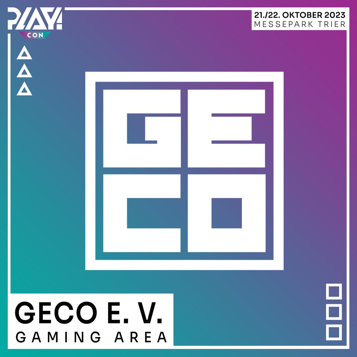 goplaycon's tweet image. Die @gecotrier ist eine Plattform um Mitspieler:innen zu finden, Infos und Tipps rund um das Thema Games &amp;amp; eSports zu bekommen und die Vorteile der Gemeinschaft zu genießen. Auf der PLAY! könnt ihr einen ersten Einblick in das Angebot erhalten. 🎮 #PLAYCon