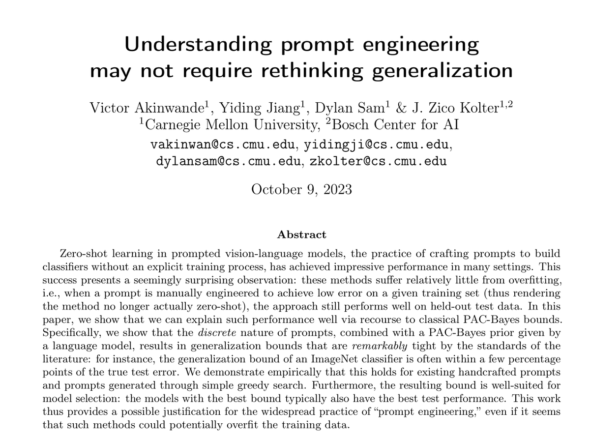 The dominant paradigm in deep learning is to build larger-sized models. In recent work, we show that the statistical guarantees of such models do not necessarily suffer as a result of their sheer size. arxiv.org/abs/2310.03957 🧵