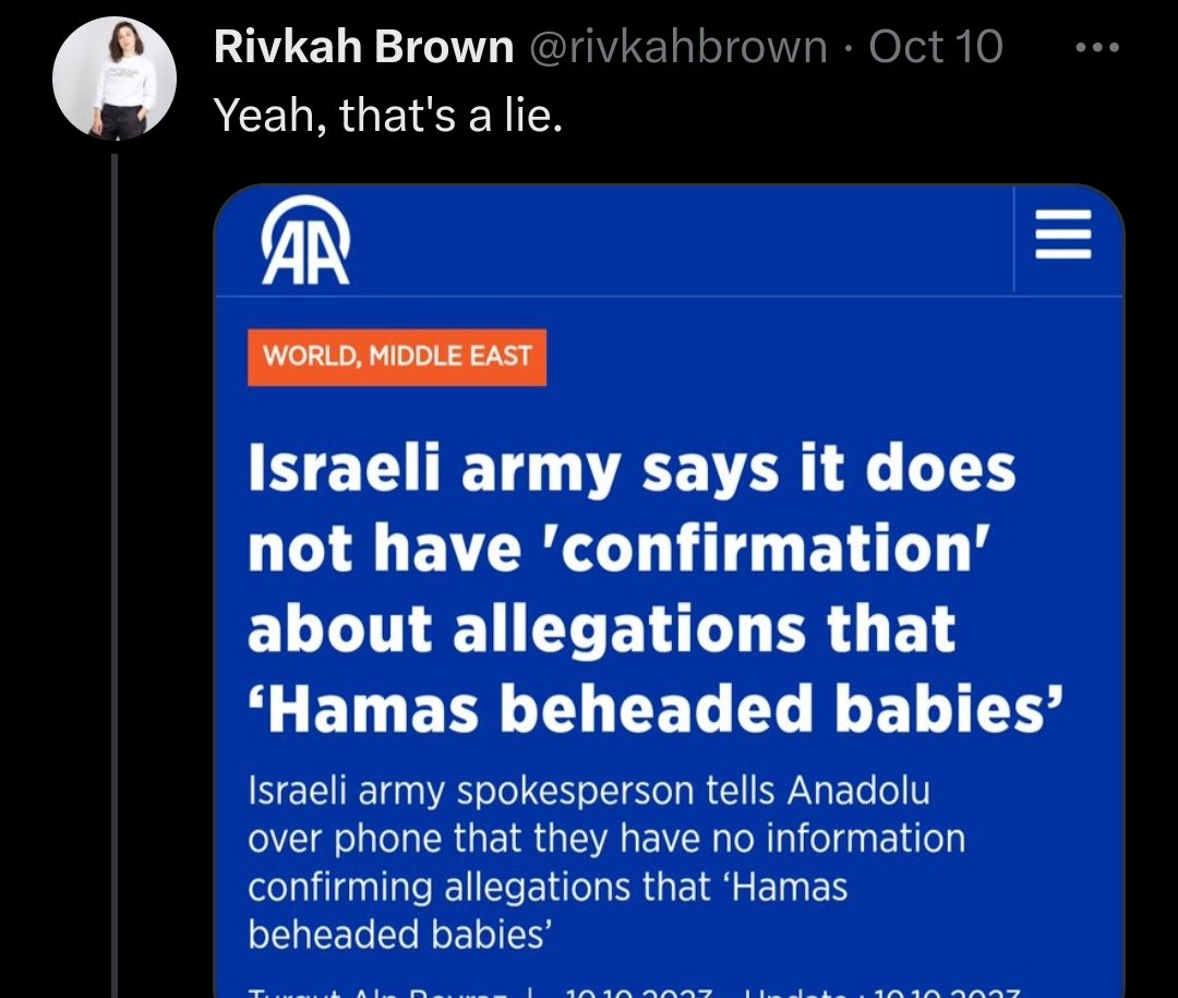 FigurativeFlux's tweet photo. @AaronBastani After several days, likely after realising it left her in legally dubious territory celebrating a major terrorist attack.

She then followed up with this, within 24 hours. The report has been confirmed by CNN and other reporters, as well as President Biden. https://t.co/4o2pKhfJm4