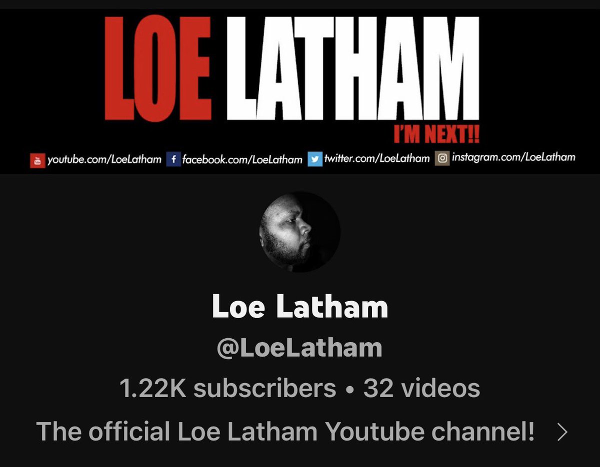 Subscribe to your boy on YouTube.. YouTube.com/LoeLatham No Skips! 💯🔥#SupportRealMusic