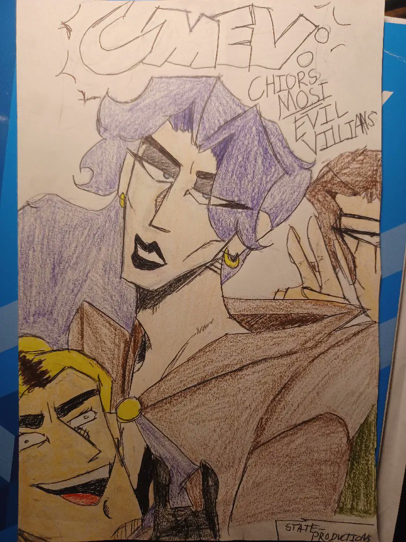 im_thearkansas's tweet photo. Here's to 3 years of CMEV, and many many renditions of the cover lmaoo (newest cover is in replies) #cmev #choirsmostevilvillains #webtoon #newgrounds #comic #art #originalcharacter #originalcomic https://t.co/xvcsBxvxky
