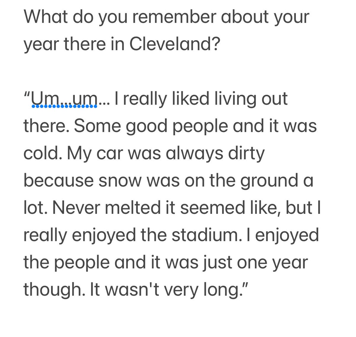 RuiterWrongFAN's tweet photo. From #49ers head coach Kyle Shanahan today when he was asked about his 1 year with #Browns… https://t.co/ZS6ODVHDgx