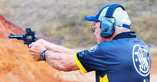 grafandsons's tweet photo. On Friday Jerry Miculek set a new NRA World Record! He had the fastest time at 1.88 seconds when hitting 6 plates with a 9mm Revolver. Watch the video here:  https://t.co/6K0DY5lORU

#NRA #Miculek #9mm #revolver #WorldRecord https://t.co/A19UGNQM5w