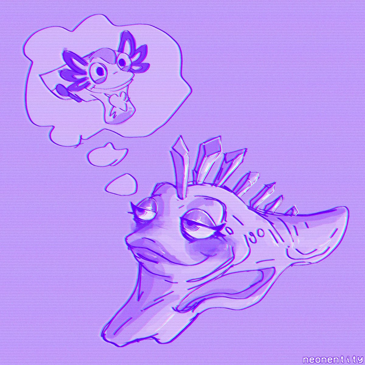 neonentity's tweet photo. HIGH ON KNIFE SPOILERS ⚠️
-
-
-
Thinking abt her crush 😍
just a little doodle I did
#highonknife #highonlifegame #sweezy #harper #highonlife #highonlifefanart #doodles https://t.co/2475bdMj0r