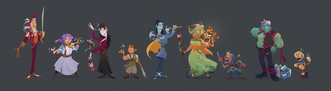 hello there #PortfolioDay  ! 🎉

I'm a brazilian character/prop designer interested in all sorts of fantasy stuff and exploring different shapes! Currently dabbling in storyboarding  as well ✨

📌 https://t.co/FgoxP8QZum 