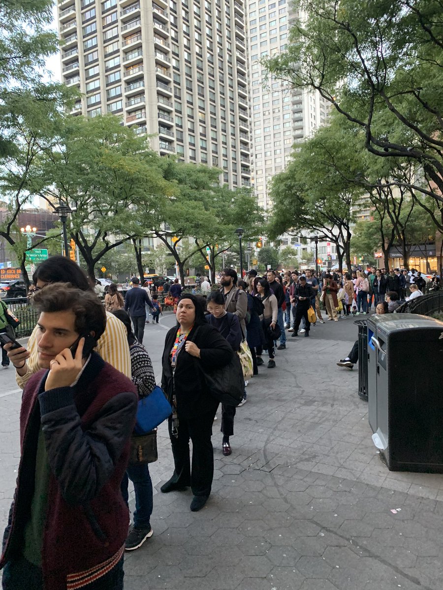 MirellaMenglide's tweet photo. Just a PART of the line at the tram. After waiting for half an hour for the shuttle. The tram guard was letting people take the elevator and, basically, cut the line. GIVE PRIORITY TO RI RESIDENTS! https://t.co/qWfXwQ6aGj