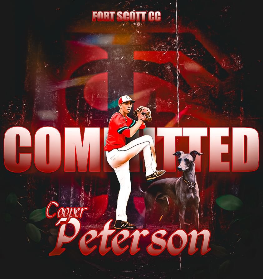 cpete26's tweet photo. Excited to announce my commitment to Fort Scott Community College. Thank you to all the coaches, teammates and family who’ve supported me along the way. #gohounds @naturalbaseball @CoachK_NBA @OZ_Trojans @fsccbaseball https://t.co/2psWz6omAD