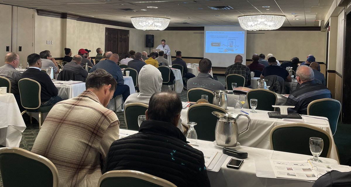 Asphalt_Inst's tweet photo. Asphalt Institute Regional Engineers Greg Harder and Jason Wielinski were invited by the @NJAsphalt to teach “Constructing Quality Asphalt Pavements” to over 60 agency representatives, contractors and inspectors in Monroe Township today. #asphalt https://t.co/ureMsUUUbh