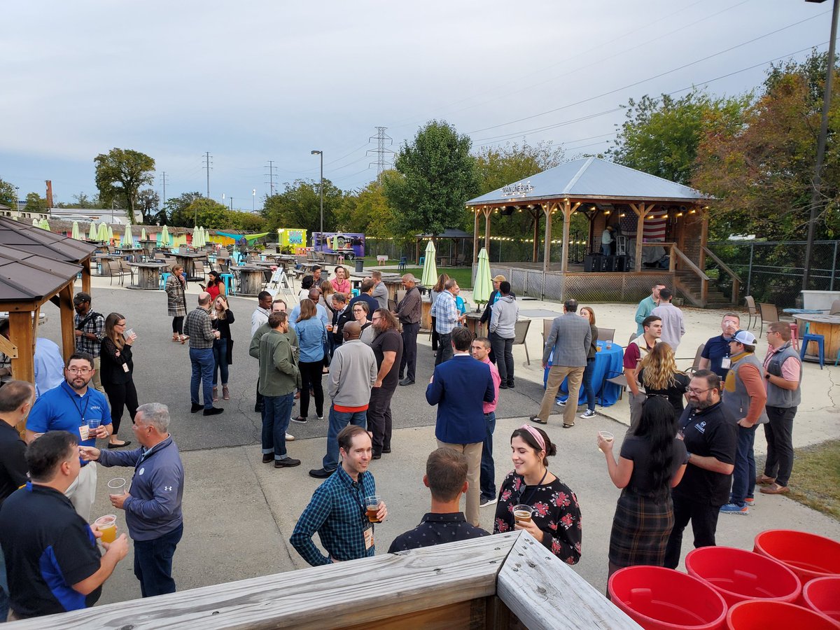 jcrowco's tweet photo. Big crowd #Connecting at @rvatechcouncil Social at #MainLineBrewery. @LCrowco #Positivity #Believe #HoinTogether https://t.co/l7h2Uj6XX0