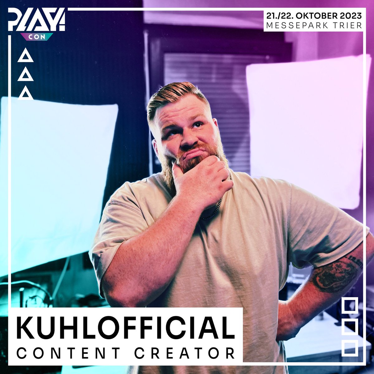 goplaycon's tweet image. Daniel Kuhl ist Twitch-Streamer mit Leib und Leben. 📹 Mit seiner positiven und humorvollen Art versucht er immer, eine gute Zeit für alle zu schaffen. Wenn er Menschen zum Lachen bringen kann, dann geht es ihm richtig gut.
😁👍 #PLAYCon