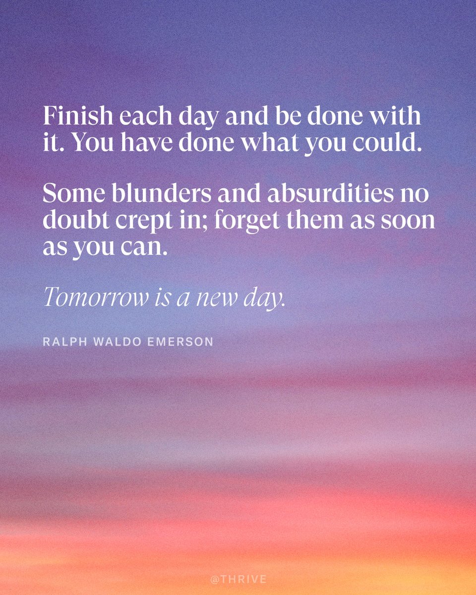 Think of tomorrow as a fresh start. 💜