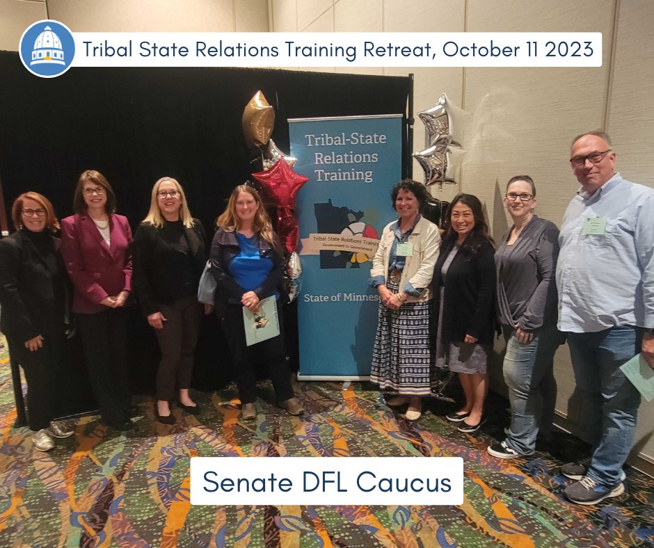 Senate DFlers participated in a historic Tribal-State Relations Retreat to learn from our 11 sovereign Tribal Nations. Thank you to the Prairie Island Indian Community for hosting us! #mnleg