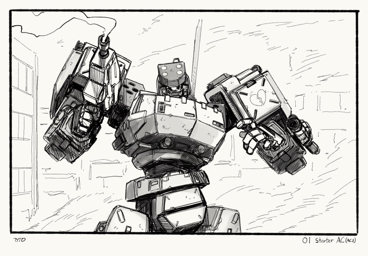 #アーマードコア
01: Starter AC (AC3)
 #ArmoredTober2023 