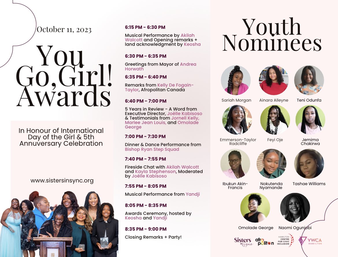 AlexisPetrovic's tweet photo. Members of @HamiltonPolice are delighted to support and attend this year’s Sisters in Synch “You Go Girl Awards” in honour of Day of the Girl. Congratulations to all of the nominees! @RAbbott648 @mflagz #ifyouseeityoucanbeit https://t.co/BUHOn81njE