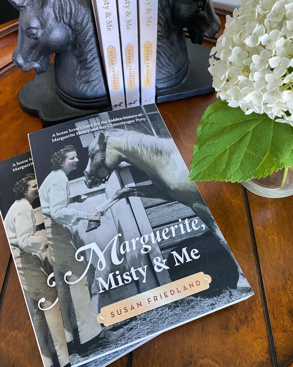 📚🐴 THIS SATURDAY! Join equestrian lifestyle blogger Susan Friedland at the Kentucky Horse Park as she discusses and reads from her new memoir Marguerite, Misty and Me: A Horse Lover’s Hunt for the Hidden History of Marguerite Henry and Her Chincoteague Pony. (Free Event!)
