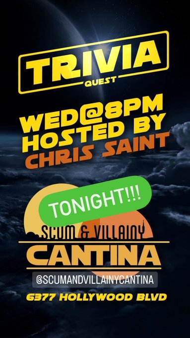 Hosting trivia in Hollywood at 8pm 👀 https://t.co/bEygxFrpOV<a href="/tag/mvsales"class="tags"><span>#mvsales</span></a>