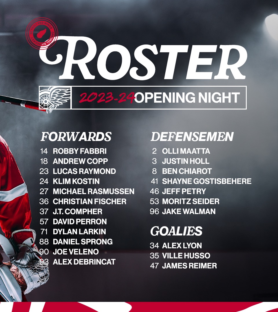DetroitRedWings's tweet photo. TOMORROW.

#LGRW https://t.co/hmj5SKnMxw