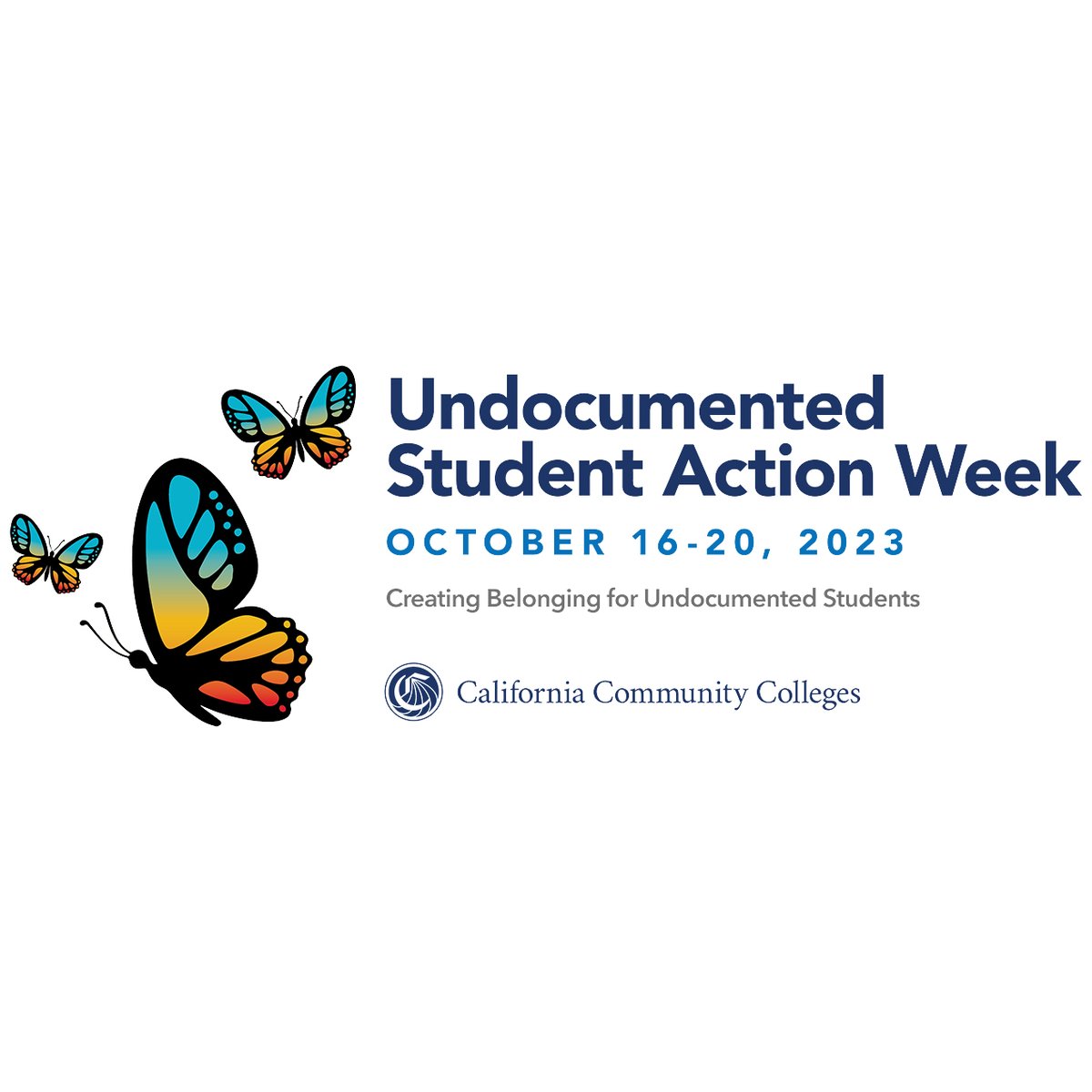 CalCommColleges's tweet photo. ICYMI: Next week the 7th Annual @CalCommColleges' Undocumented Student Action Week (USAW) begins! Join us on 10/16 for a kick-off in-person event at @fresnocity & daily webinars throughout the week. Register for events today: https://t.co/U4dQJ4trsr
#USAW2023 #CCCforUndocu https://t.co/OU66X8hUlp