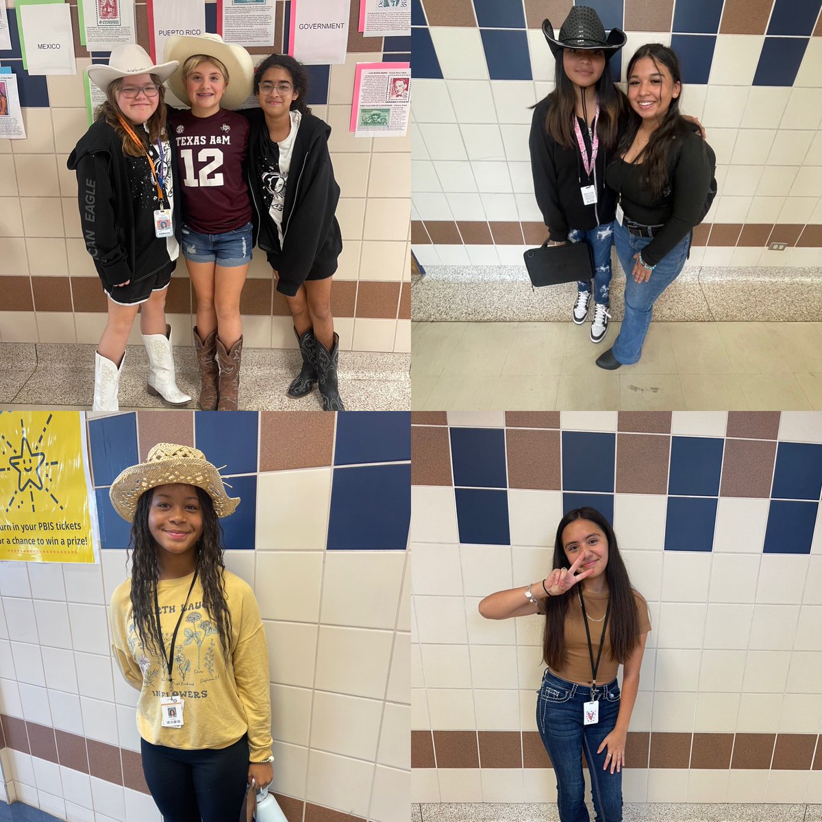 SarahMcClain_1's tweet photo. HHM @rwestjh Day 1:  Vaquero Day! Students and staff dressed up in our best WESTern gear. Ss also learned about the important history of Vaqueros. @KimberlyKindred @RISD_Equity #exceedthevision
#RISDHonorsHeritage #RISDWeAreOne https://t.co/C3rZh08XYu
