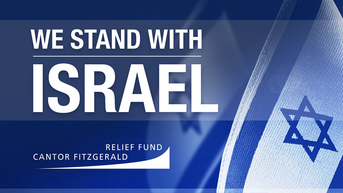 (3/3) @cantorrelief is fundraising for urgently needed relief. 100% of every dollar raised will be given to charities working on the ground in Israel. Help us help Israel by donating now at cantorrelief.org/donate-now/. Our Cantor family is MATCHING EVERY DOLLAR up to $1MM.