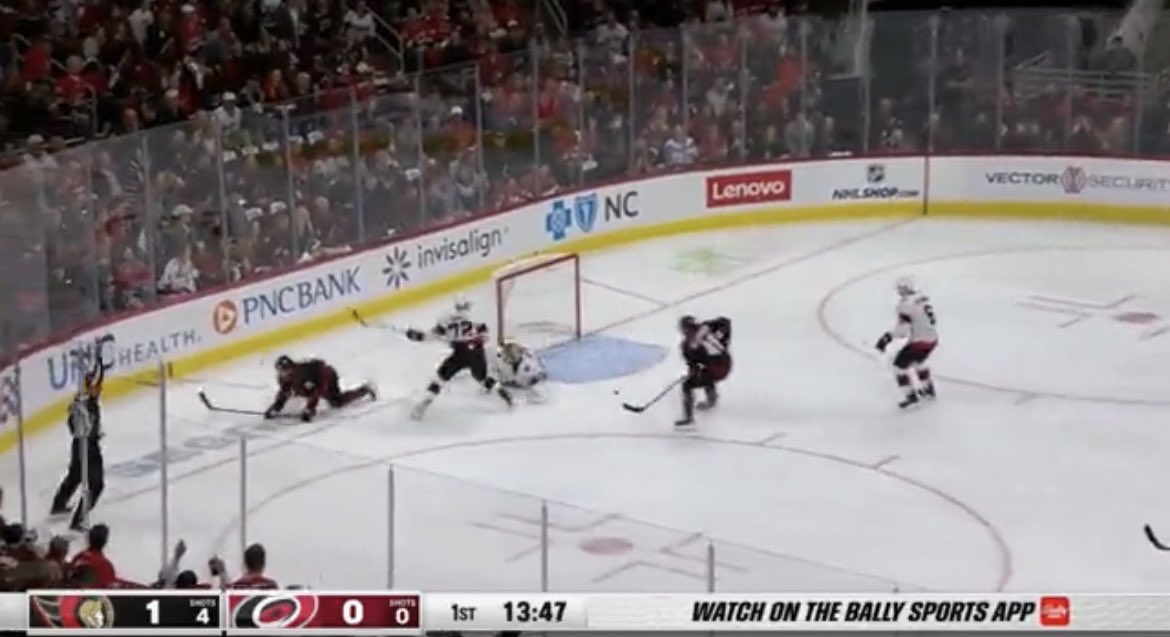 FutureCanes's tweet photo. This puck did not go in the net.

Canes hockey is officially BACK https://t.co/vTSNHeJ44z