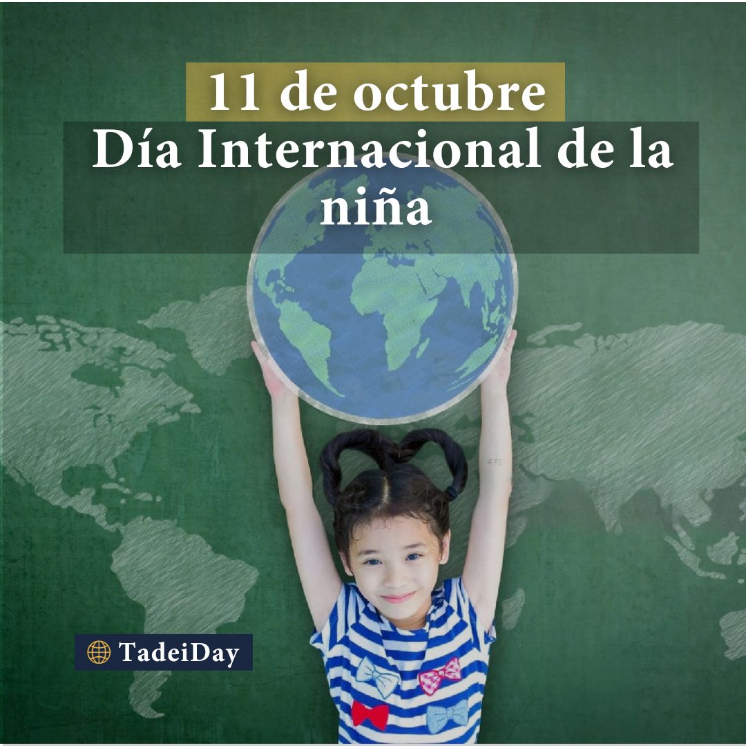 tadei_unmsm's tweet photo. #TadeiDay 🫂 | 🌎 El Día Internacional de la Niña se conmemora el 11 de octubre, y su origen se encuentra en eventos fundamentales que destacan la importancia de reconocer los derechos y desafíos de las niñas en todo el mundo.
Fuente: UNESCO https://t.co/VcVcnVyYR1