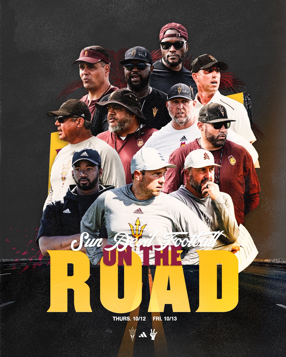 Coaches on the road this week looking for future Sun Devils 👀 #ForksUp /// #ActivateTheValley