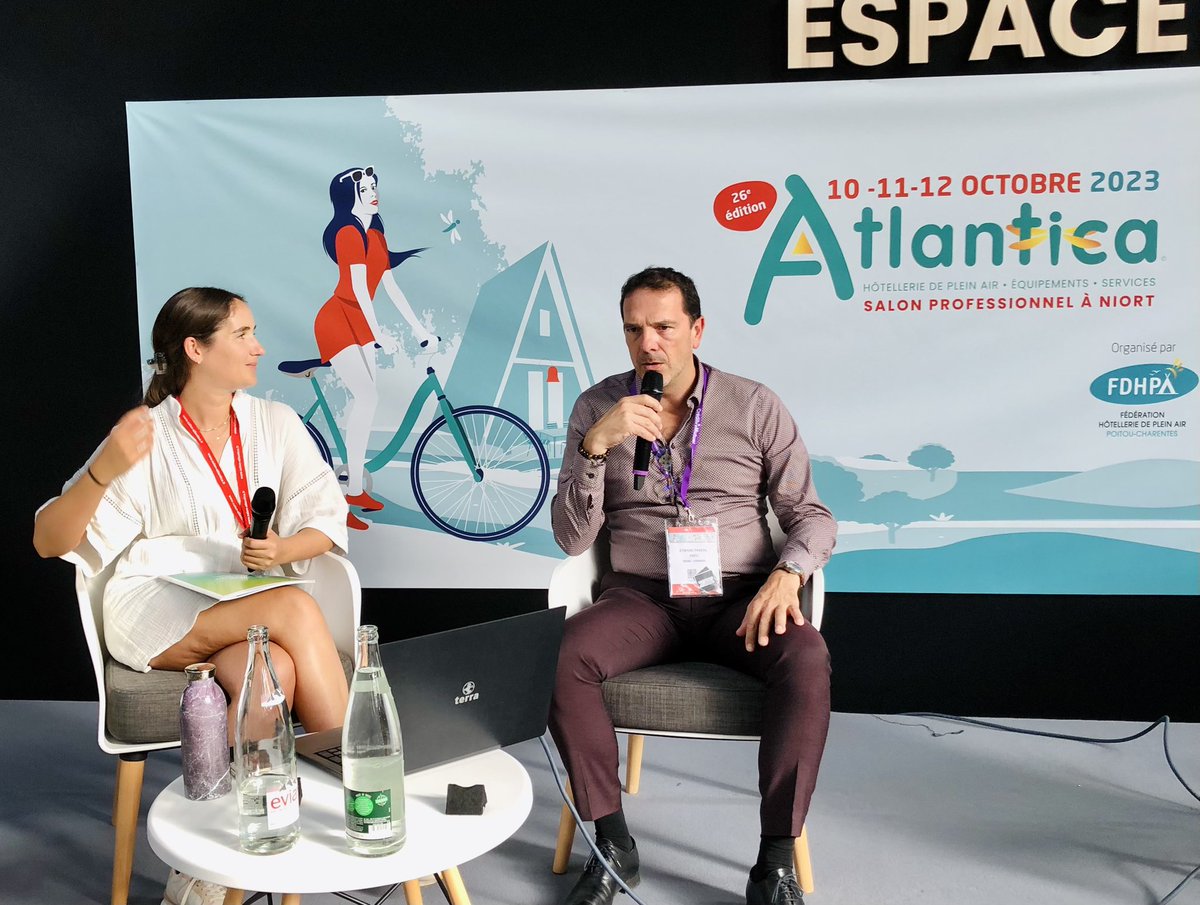 FNHPA_Officiel's tweet photo. Présentation par Etienne Pascal et Mathilde Raphalen du #Guide zéro déchet élaboré par la @FNHPA_Officiel - Fédération nationale de l'Hôtellerie de plein air sur l’espace forum du @salonatlantica !

#campingdurable
#reductiondesdechets
#bonnespratiques
#13actions https://t.co/H8YsVJIy9G