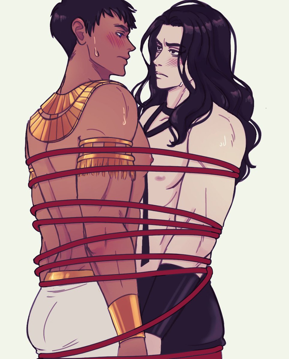 Isis was tired of seeing Horus and Anubis fighting non-stop. So she tied them together so they would get along.
#엔네아드 #ENNEAD