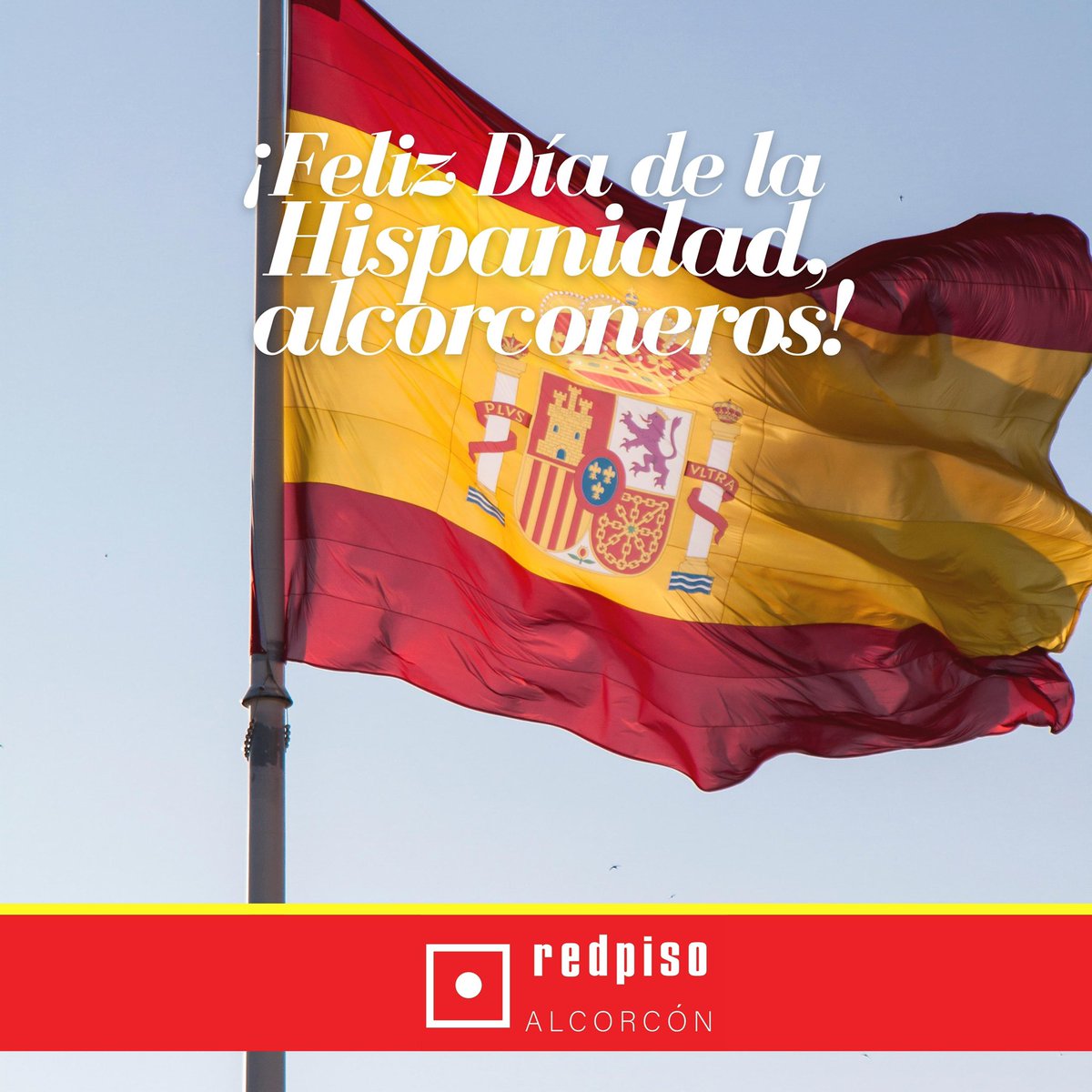 ¡Feliz 12 de octubre, feliz #DíaDeLaHispanidad desde #RedpisoAlcorcón! 🇪🇸 

<a href="/Red_Piso/">Redpiso Oficial</a>