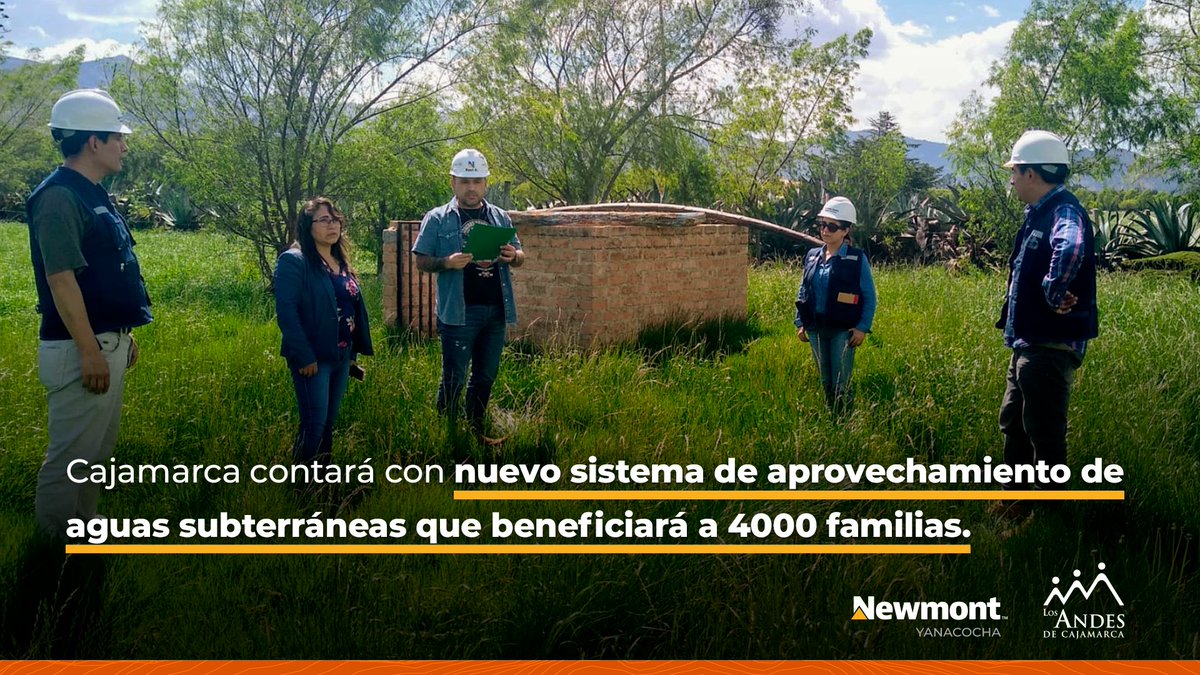 LosAndesCaj's tweet photo. Hoy por la tarde se llevó a cabo la entrega del terreno para la elaboración de estudios de preinversión del sistema de aprovechamiento de aguas subterráneas que beneficiará a 4,000 familias cajamarquinas #JuntosPorMásAguaParaCajamarca. https://t.co/Rr8i7JYbqa