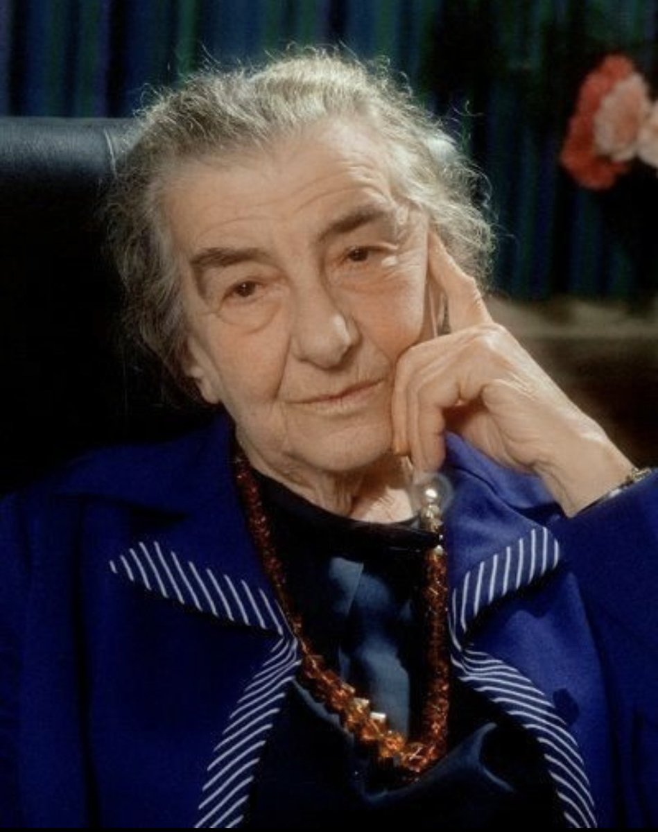 AaronRios90's tweet image. "Si los palestinos depusieran las armas, habría paz. Si Israel depusiera las armas, ya no existiría Israel".
Frase icónica de Golda Meir, ex primera ministra israelí.