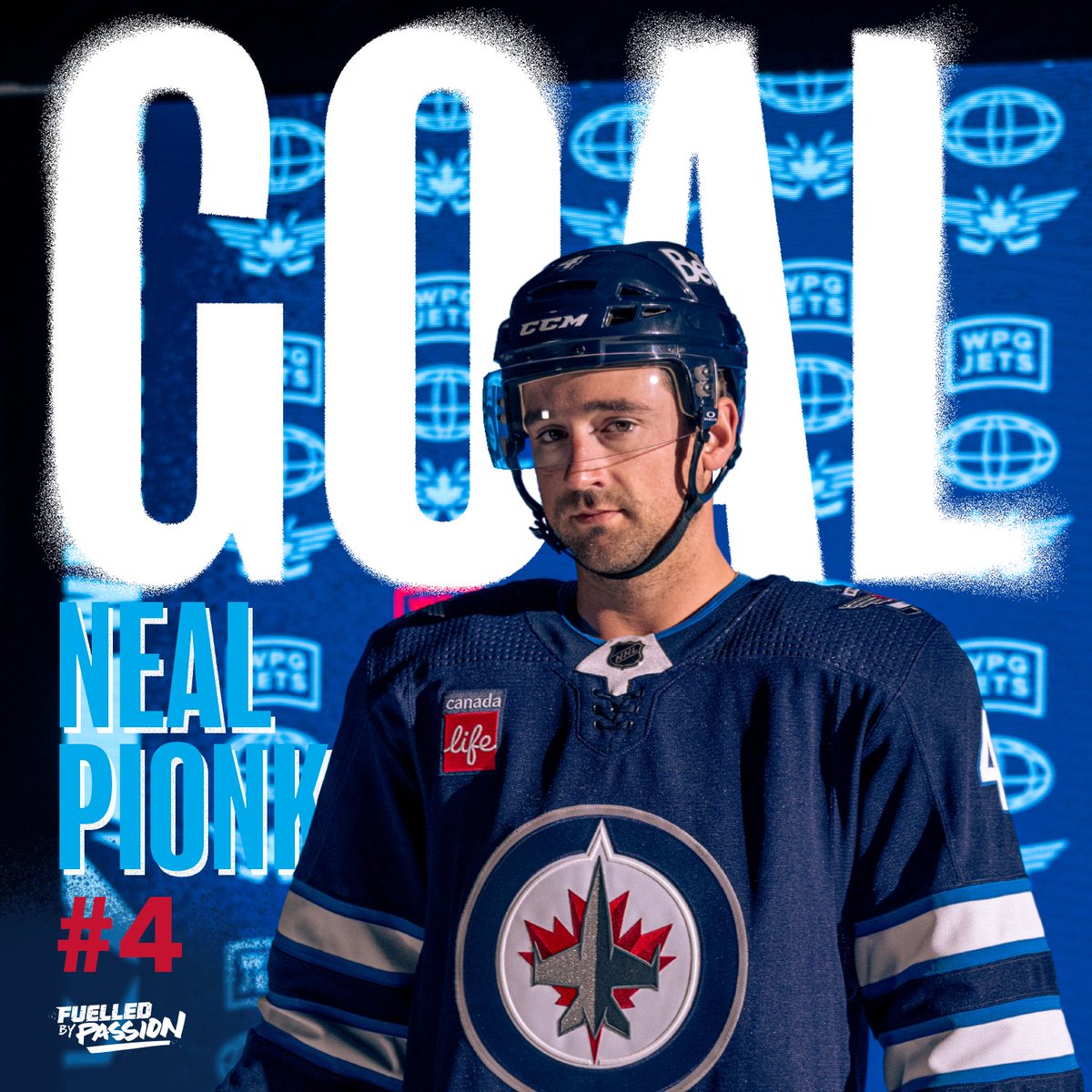 NHLJets's tweet photo. PEELER'S FIRST OF THE SEASON! https://t.co/70922qzs4H
