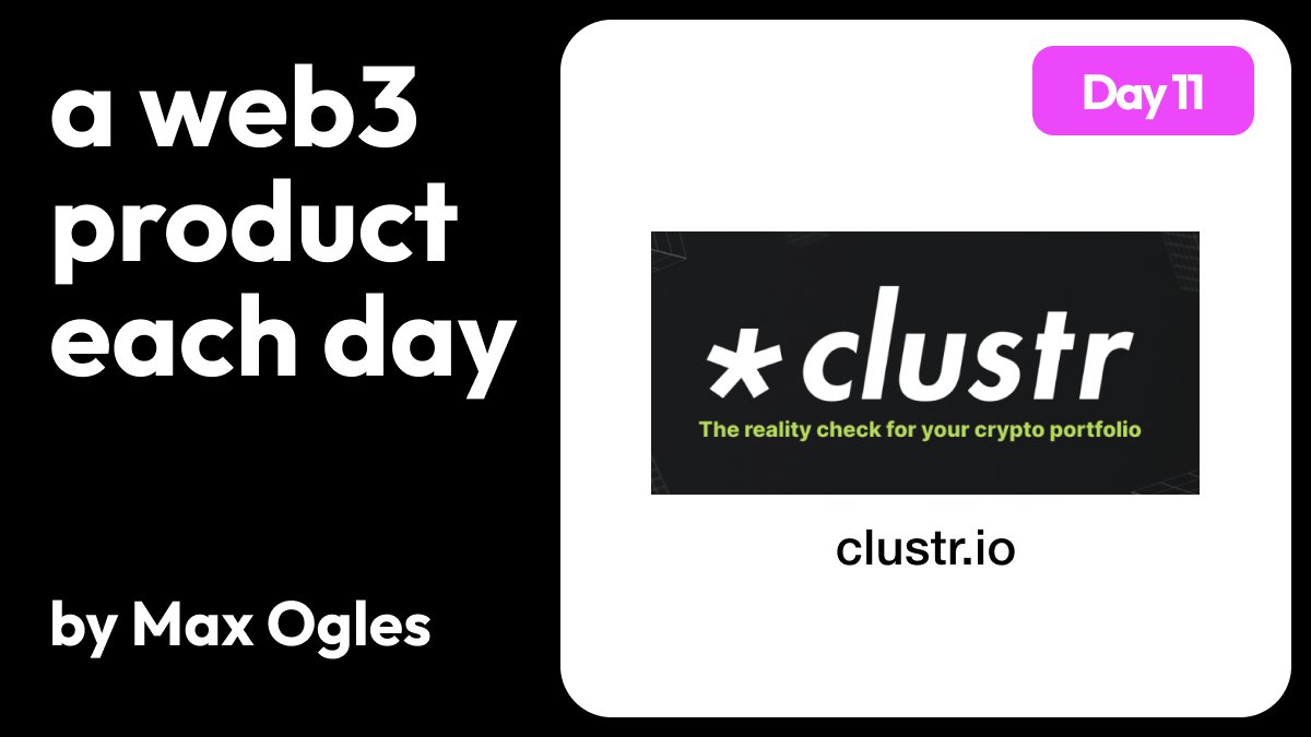 maxogles's tweet photo. One of the biggest barriers to helping people get excited about crypto is the whole industry has a reputation for scams, rug pulls, and pyramid schemes.

It’s a major problem and that’s why I’m excited about today's web3 product review: Clustr

The gist of @clustrio is that it’s difficult to research every angle of every token, especially if you’re a beginner. 

Their platform allows you to analyze your portfolio and easily assess risk, leveraging Clustr’s dynamic assessment model.

I'm reviewing a web3 product every day -- please like and re-post! It helps me and the products I'm reviewing.

Overview 📋

Clustr is a research platform that helps you analyze how much risk you have in your crypto investment portfolio. 

They’ve analyzed hundreds of assets using fundamental and technical analysis, over dozens of different variables of risk.

Their platform makes it very easy to assign different tokens to an allocation in your portfolio, then review the risk from various factors like underlying technology, tokenomics, market performance, network activity, etc. 

It’s a simple UI that makes it very easy to see how risk your crypto portfolio really is.

Team Members 🛠️
@timcherkasov @realVladGolub @Stepcha_Ldn

Funding 💰
Uncertain

What I loved ❤️

1️⃣ Letter grades. Clustr assigns a letter grade (A+, A, A-, etc.) to every asset in the platform. There’s just something so simple about assigning letter grades to the portfolio rating, along with color-coded heatmap. This makes it very easy to see how risky your portfolio is, along with a clear breakdown of the different factors that go into the score.

2️⃣ I was honestly impressed at the shear volume of coins available in the app. In order to include a token asset, Clustr needs to have research to assign a score. They have 700+ assets, so they’ve analyzed (qualitatively and quantitatively) all of those assets to include in their models.

3️⃣ I felt very comfortable with the methodology and levels of detail that the Clustr team put into their research. There were multiple simple resources, as long as a complete explanation of their entire methodology.

Opportunities 🚀

I can tell that the product is still very new, so I’m sure that Clustr has many features planned that are not yet in the app. With that being said, here are a few things I would like:

1️⃣ It seems really obvious to allow different type of wallet logins to auto-import your existing portfolio. This would only require read-access to the wallet data but would make it much easier to assign a portfolio rating to your existing Coinbase assets, for example. It would be nice to include the top 5-8 wallets in this regard.

2️⃣ I would really like to see more data on individual assets that I added in my portfolio. The score breakdown seems fairly generalized across my portfolio — I’d like to see whatever qualitative and quantitative inputs are generated for each specific token.

3️⃣ I’ve always loved the “dummy” approach to an investment portfolio that just has a slider with “high risk” at one end and “low risk” at the other end. I would love to see a similar tool from Clustr where I ask, “what assets could I consider to take on more risk?” Then Clustr would recommend higher risk assets. 

I imagine that Clustr is reluctant to recommend investments but I’m sure they could find a way to offer this information without positioning it as financial advice.

Conclusion 🧐

I’ve never seen an asset analysis tool like this for crypto and I think it’s a fantastic idea and well-executed. It’s still very early and I assume they will add many new features, but I’m excited about their future and plan to use the tool again.