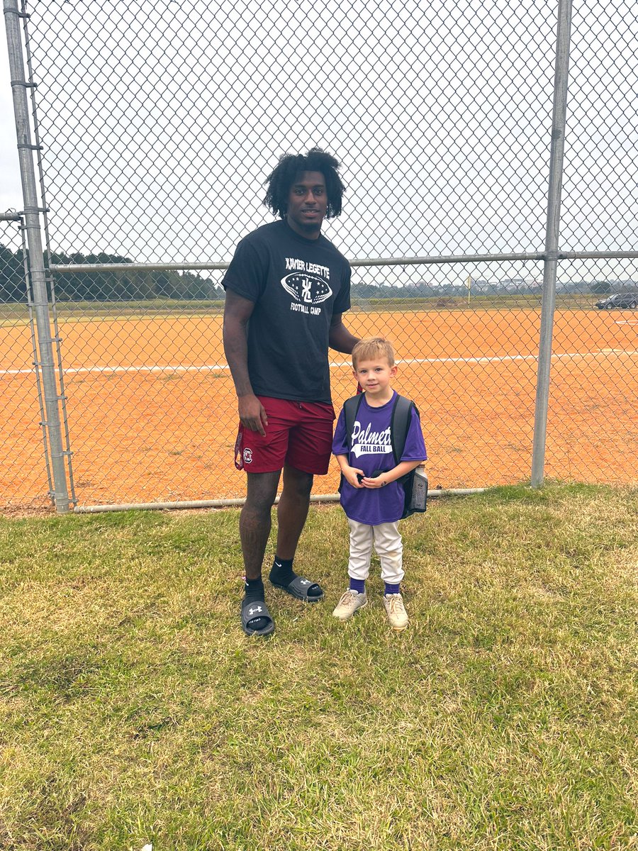 Coach Justin Stepp (@coachjstepp) on Twitter photo Courtland had a special guest at his last Coach Pitch game today! Thank you <a href="/XavierLegette/">Xavier Legette</a> for coming to watch him. Meant more than you know to him. Courtland had a special guest at his last Coach Pitch game today! Thank you <a href="/XavierLegette/">Xavier Legette</a> for coming to watch him. Meant more than you know to him.