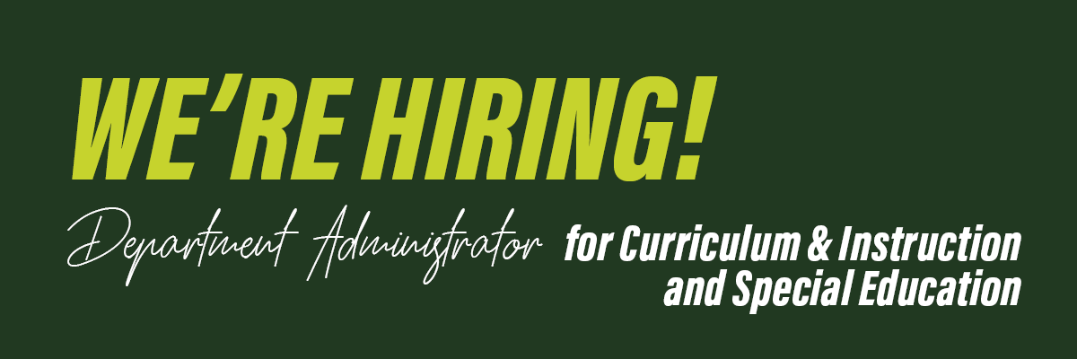 We're hiring! The PSU College of Education is looking for three department administrators for the Department of Curriculum and Instruction and the Department of Special Education! Apply at jobs.hrc.pdx.edu/postings/42961